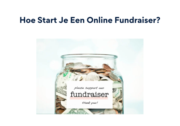 Online Fundraiser Organiseren